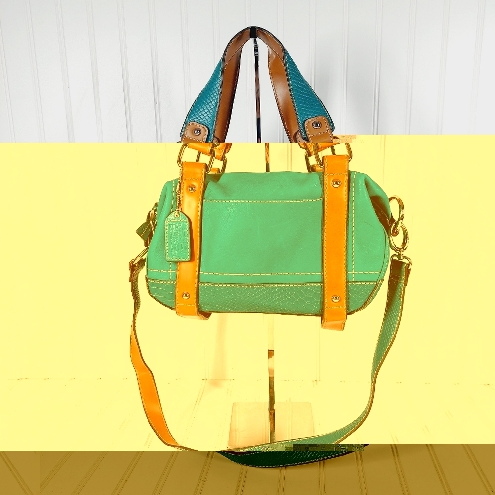 St. John's Bay Blue Teal Shoulder Handbag 0316